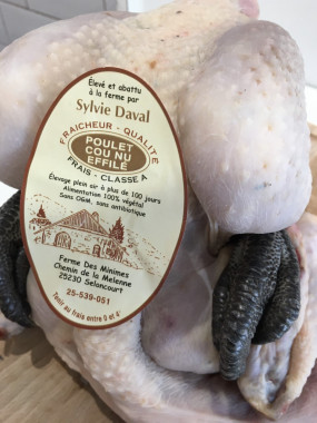 Poulet cou nu de la Ferme de minimes