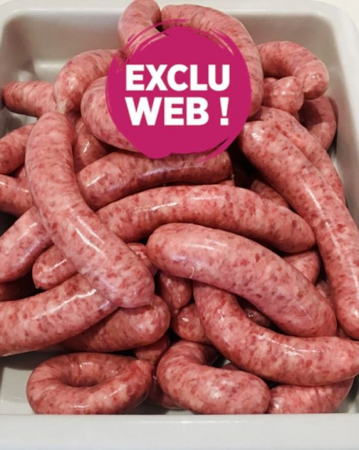 SAUCISSE À GRILLER PAR 3 KG promo 34.80 €