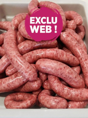 SAUCISSE À GRILLER PAR 3 KG promo 34.80 €